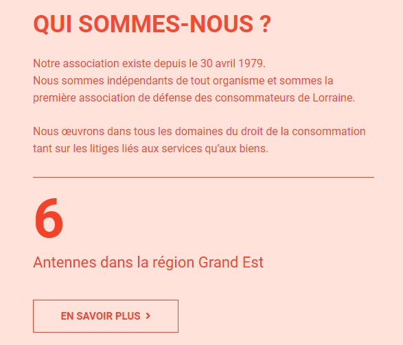 L'ADC France revendique son indépendance et met en avant son rôle de protection des consommateurs avec six bureaux régionaux dans le Grand-Est